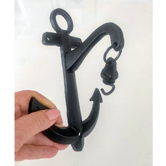 Abbott Collection - Cast Iron Anchor Wall Hook - Picture 2 of 6